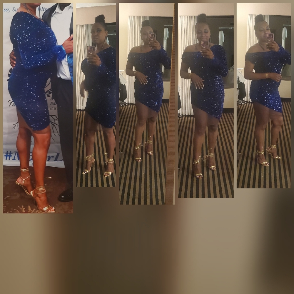 Sequin Cobalt dress